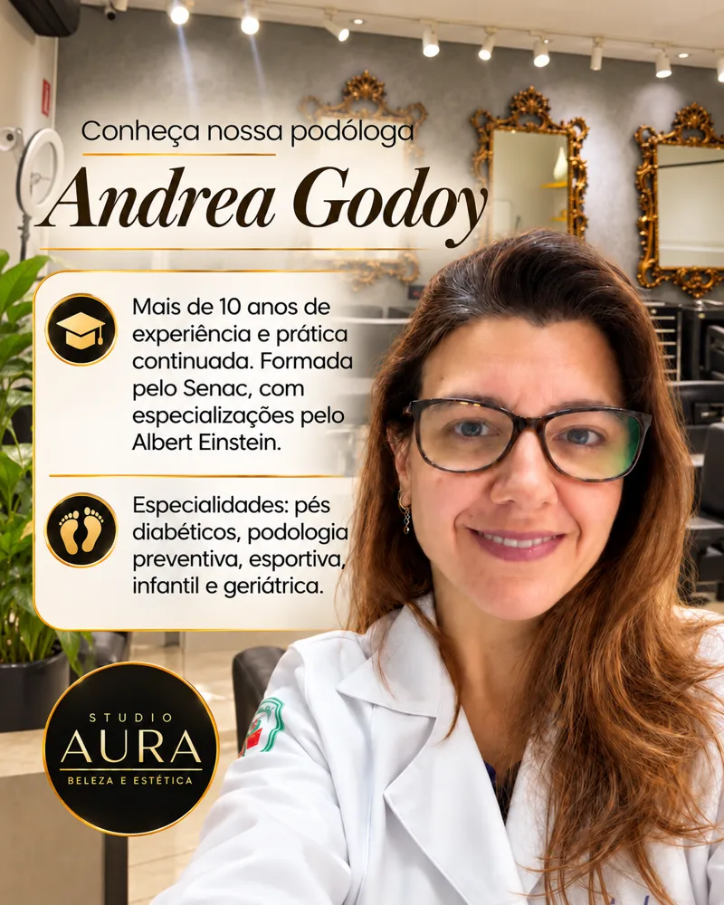 Conheça nossa podóloga Andrea Godoy